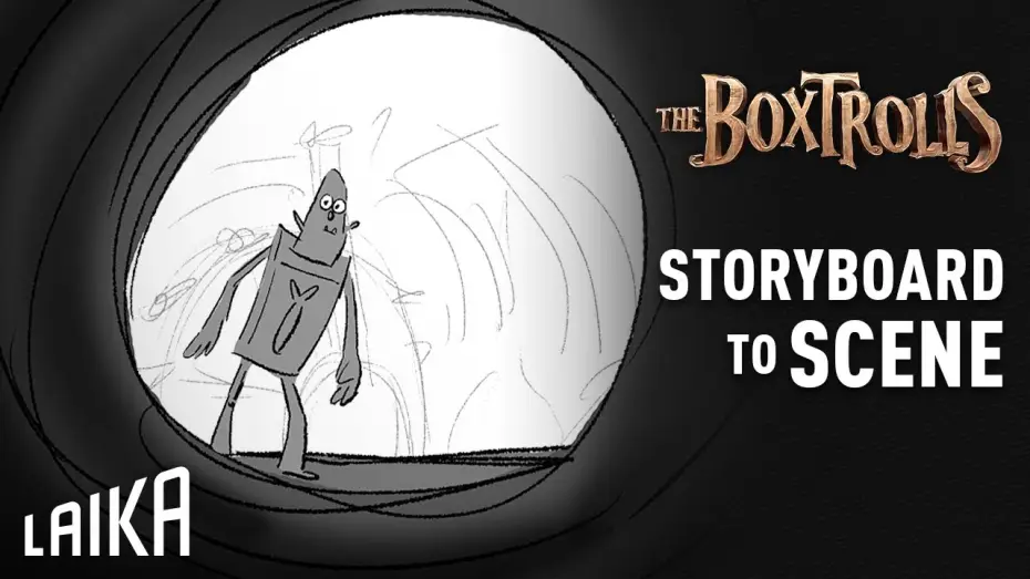 Wideo do filmu Pudłaki — “Into the Boxtrolls‘ Lair” Storyboard to Scene
