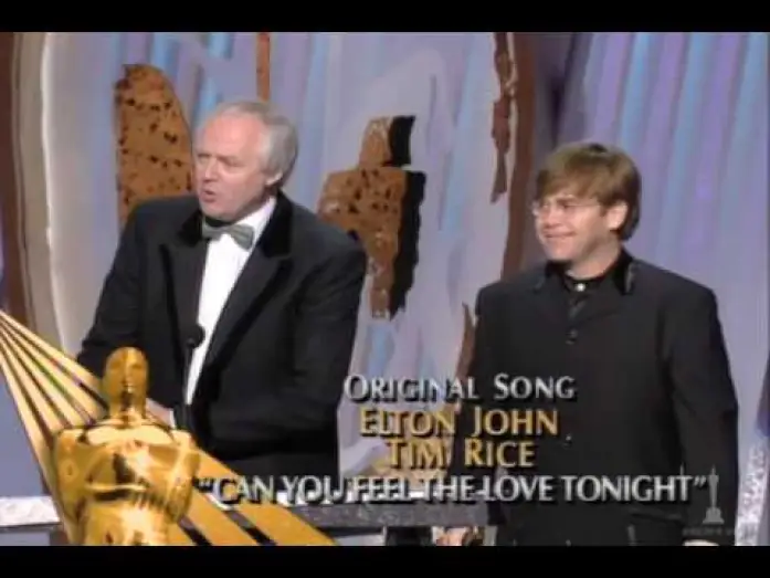 Wideo do filmu Król Lew — Elton John and Tim Rice Win Original Song: 1995 Oscars