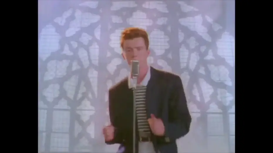 Wideo do filmu Never Gonna Give You Up — Rick roll, but with different link