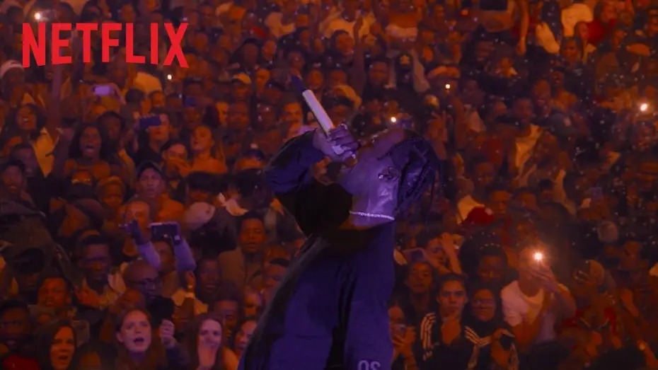 Wideo do filmu Travis Scott: Mamo, potrafię latać — Travis Scott : Look Mom I Can Fly - Bande Annonce VOST