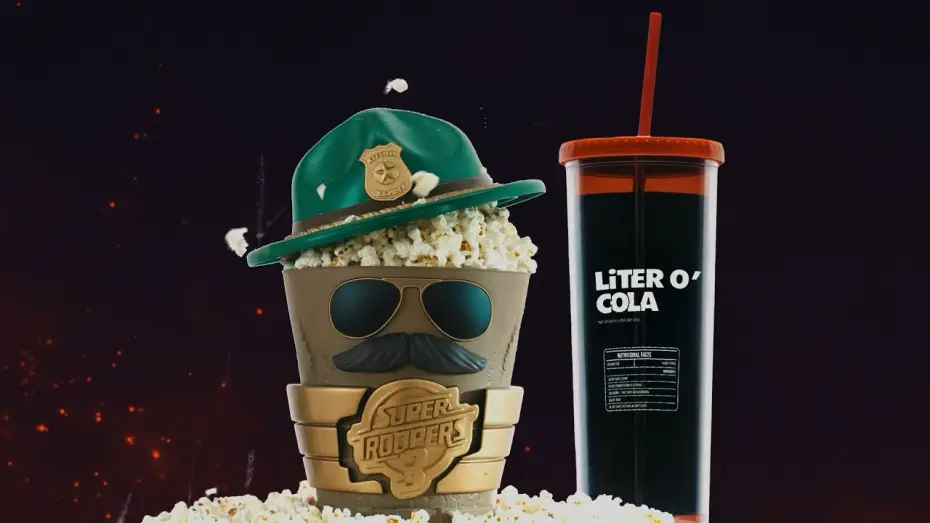 Wideo do filmu Super Troopers 3 — Purchase the Popcorn Bucket and Liter* O'Cola Cup
