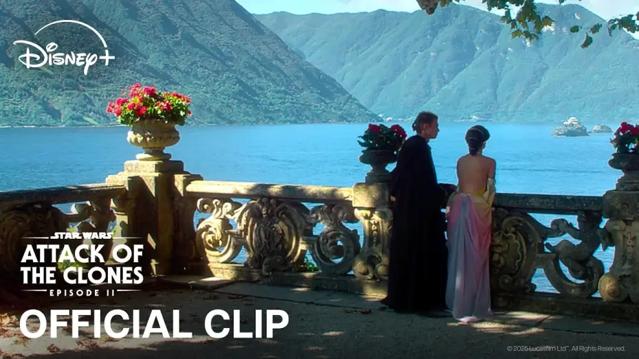 Wideo do filmu Gwiezdne wojny: Część II - Atak klonów — Anakin and Padmé Kiss on Naboo - Official Clip