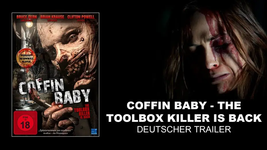 Wideo do filmu Coffin Baby — Coffin Baby -- The Toolbox Killer Is Back (Deutscher Trailer) || KSM