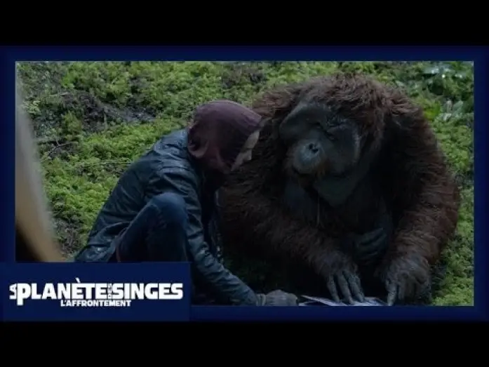 Wideo do filmu Ewolucja Planety Małp — La Planète des Singes : L'Affrontement - Extrait Le Livre [Officiel] VF HD