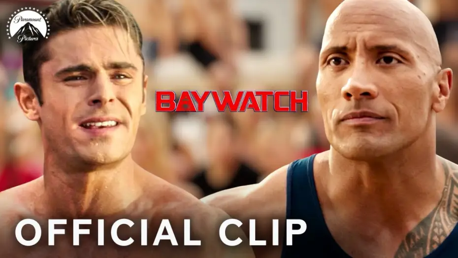 Wideo do filmu Baywatch. Słoneczny patrol — Zac Efron vs. The Rock: Obstacle Course Showdown