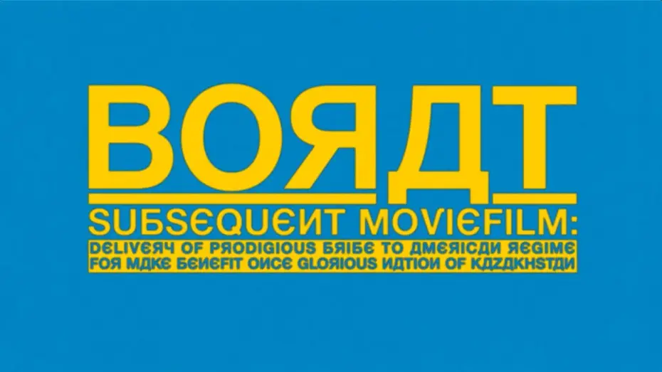 Wideo do filmu Kolejny film o Boracie — Borat: Subsequent Moviefilm - Tráiler Oficial | Amazon Prime Video
