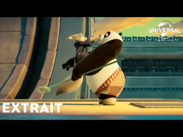 Wideo do filmu Kung Fu Panda 4 — Extrait "Zhen et Po s'infiltrent chez la Caméleone" VF