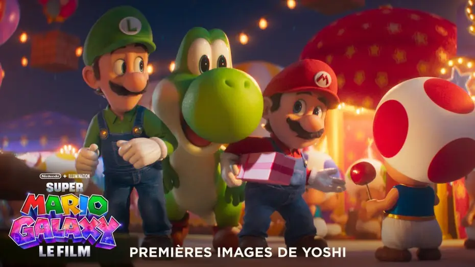 Wideo do filmu Super Mario  Galaxy. Film — Premières images de Yoshi (VOST)