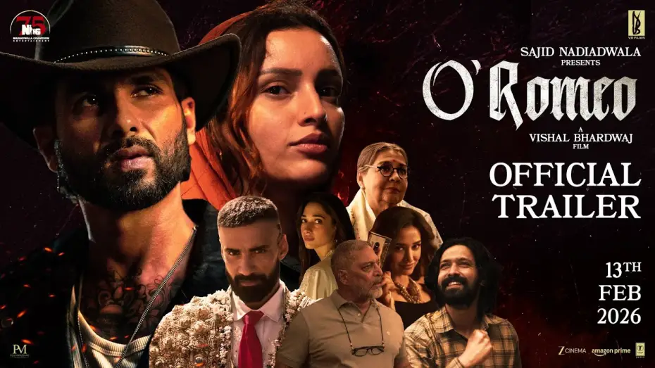 Wideo do filmu ओ रोमियो — O'Romeo Official Trailer | Sajid N | Vishal B | Shahid K | Triptii D | Nana P | Avinash T | 13th Feb