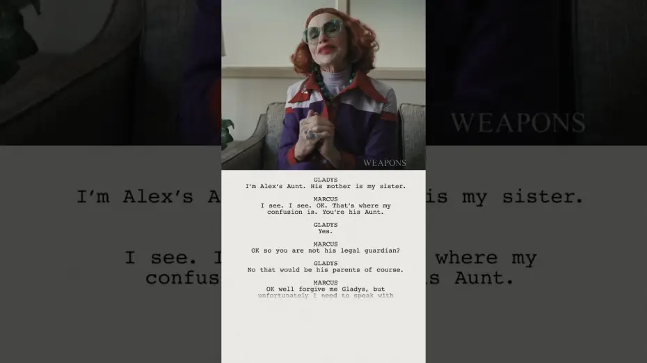 Wideo do filmu Zniknięcia — From Script to Screen - Principal's Office with Aunt Gladys (Amy Madigan)