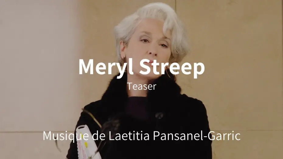 Wideo do filmu Meryl Streep : mystères et métamorphoses — Meryl Streep, Mystères et Métamorphoses - Teaser - 2020 - Musique de Laetitia Pansanel-Garric
