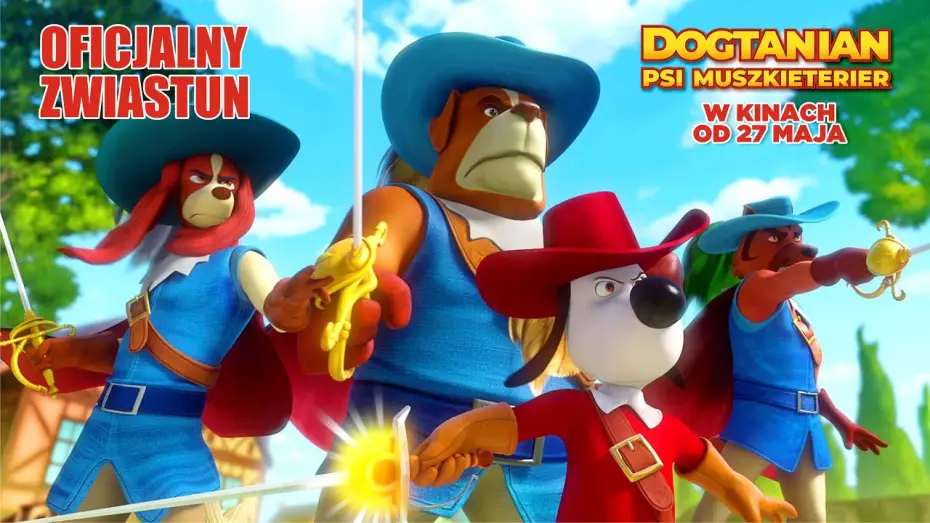 Wideo do filmu Dogtanian. Psi muszkieterier — Dogtanian. Psi Muszkieterier - zwiastun PL