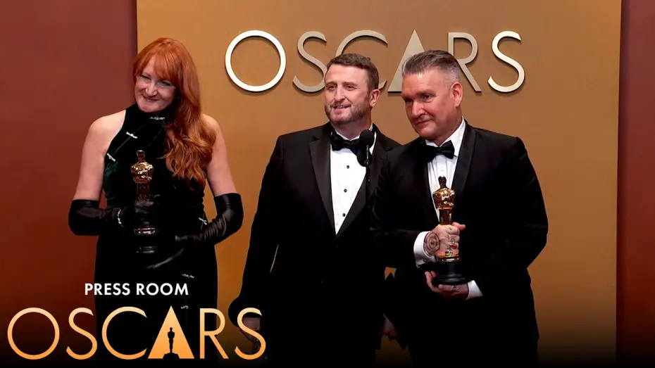 Wideo do filmu Frankenstein — Frankenstein Best Makeup and Hairstyling Press Room Speech | 98th Oscars (2026)