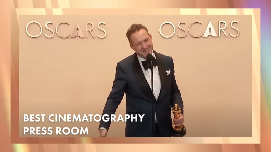 Wideo do filmu The Brutalist — 'The Brutalist' Best Cinematography Press Room Speech | 97th Oscars (2025)[Lol Crawley]