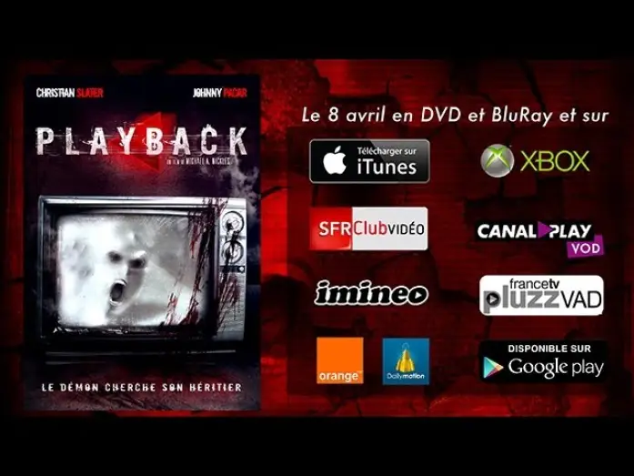 Wideo do filmu Szatańskie taśmy — PlayBack - Disponible le 8 Avril en VOD, DVD et BluRay