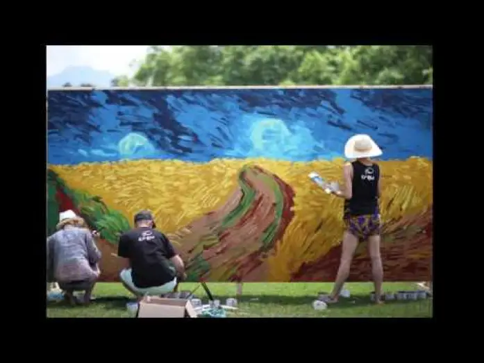 Wideo do filmu Twój Vincent — Wall Animation Timelapse