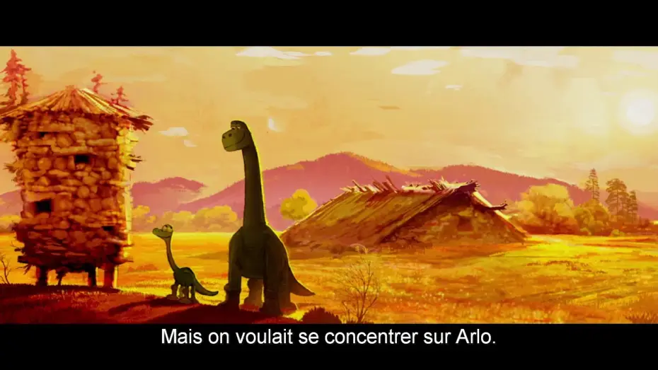 Wideo do filmu Dobry dinozaur — Le Voyage d'Arlo - Scène coupée : La construction du silo