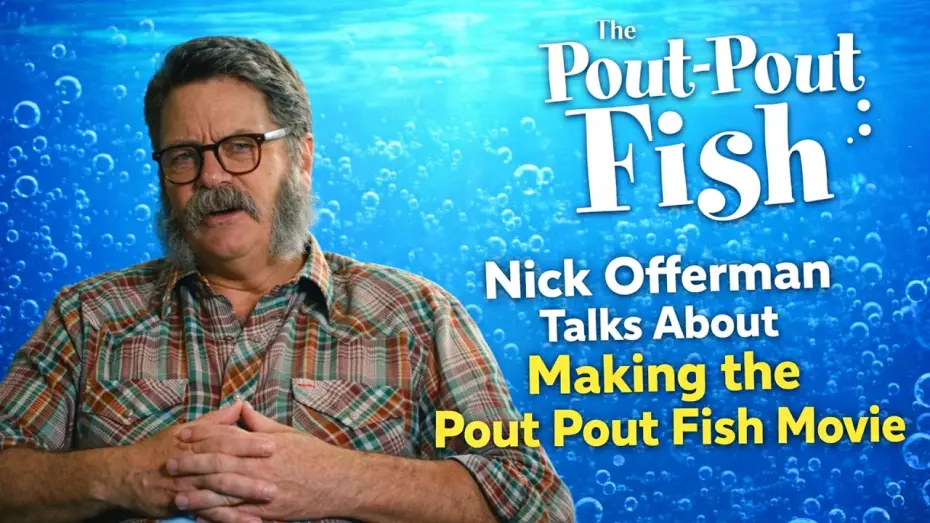 Wideo do filmu Pan Ryba — Nick Offerman Voices The Pout-Pout Fish | Behind the Scenes