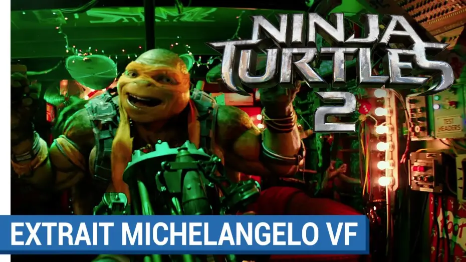 Wideo do filmu Wojownicze Żółwie Ninja: Wyjście z cienia — NINJA TURTLES 2 – Michelangelo déchire (VF)