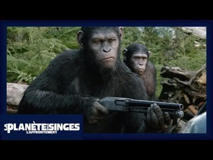 Wideo do filmu Ewolucja Planety Małp — La Planète des Singes : L'Affrontement - Bande Annonce VF