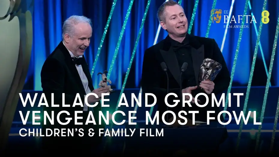 Wideo do filmu Wallace i Gromit: Zemsta pingwina — Wallace and Gromit: Vengeance Most Fowl wins the Children's & Family BAFTA | BAFTA Films Awards 2025