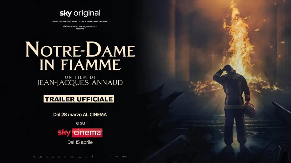 Wideo do filmu Notre-Dame płonie — Notre-Dame in fiamme (film Sky Original) – Trailer Ufficiale