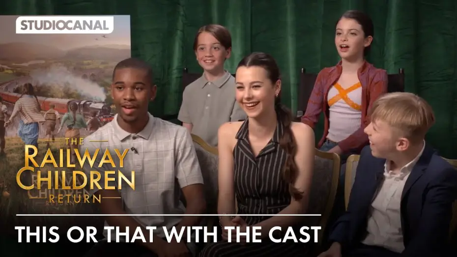 Wideo do filmu Wielka ucieczka — The cast of THE RAILWAY CHILDREN RETURN play This or That