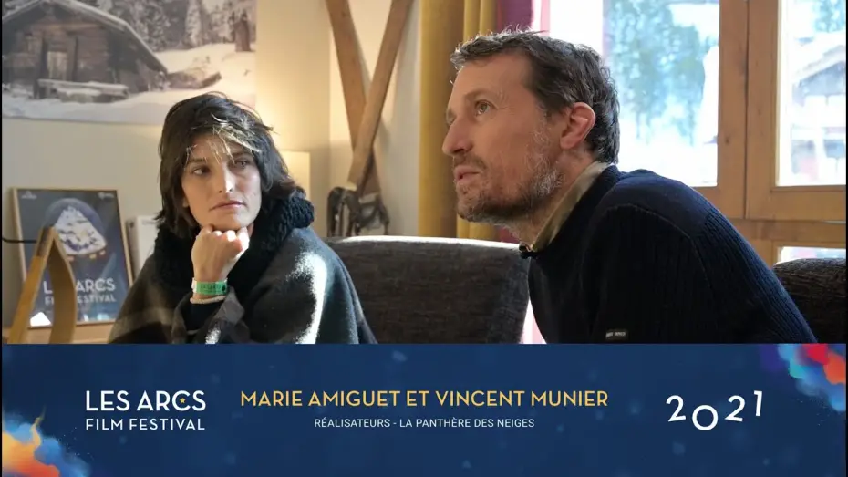 Wideo do filmu Duch śniegów — Interview de Marie Amiguet et Vincent Munier - LA PANTHÈRE DES NEIGES