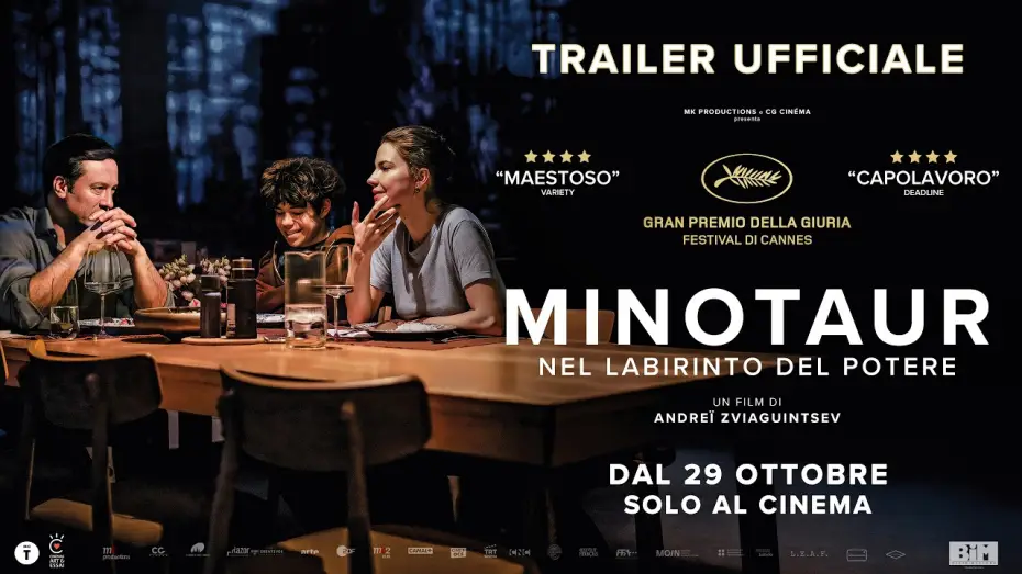 Wideo do filmu Minotaur — MINOTAUR - Nel labirinto del potere di Andrey Zviagintsev | TRAILER ITA | Dal 29 Ottobre al cinema