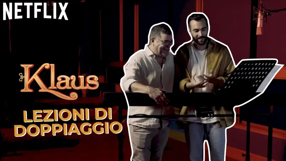 Wideo do filmu Klaus — Marco Mengoni a lezioni di doppiaggio con il Maestro Pannofino per Klaus | Netflix Italia