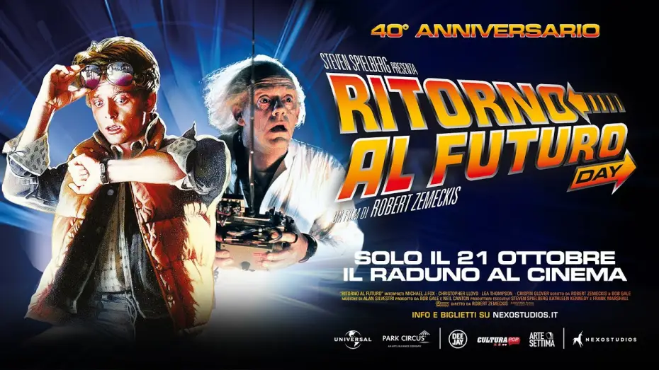 Wideo do filmu Powrót do przyszłości — RITORNO AL FUTURO DAY | 40° anniversario - Al cinema solo il 21 ottobre