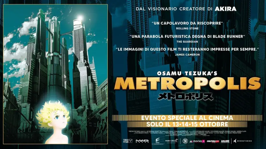 Wideo do filmu Metoroporisu — METROPOLIS - Official Trailer | al cinema solo dal 13 al 15 ottobre