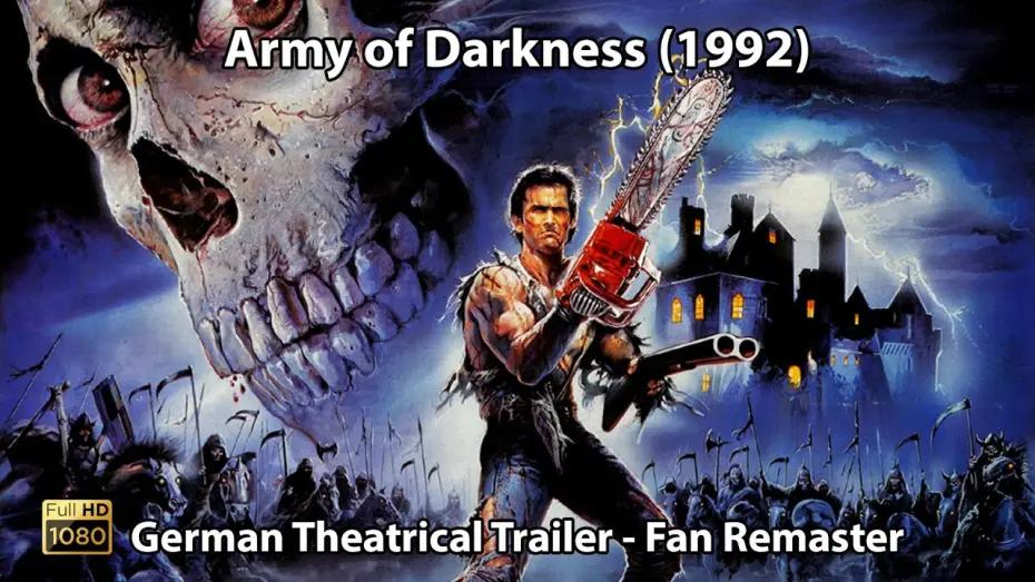 Wideo do filmu Armia Ciemności — Armee der Finsternis - Kino Trailer (Remastered) - Deutsch HD