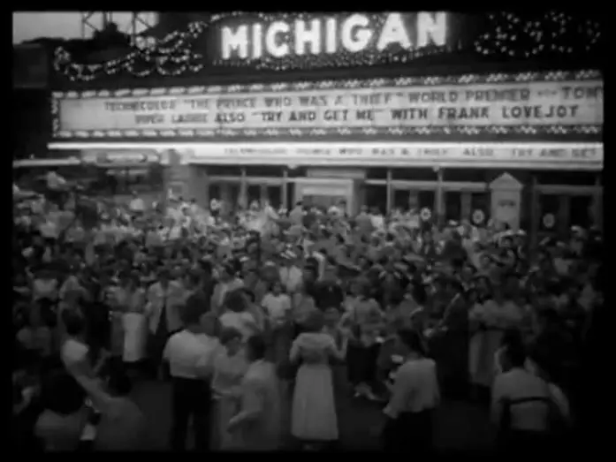 Wideo do filmu The Prince Who Was a Thief — Prince Who Was a Thief Premier Detroit June 29 1951
