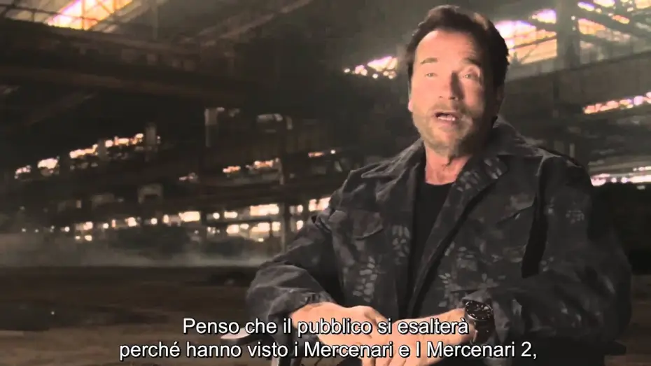 Wideo do filmu Niezniszczalni 3 — I Mercenari 3 - The Expendables: intervista ad Arnold Schwarzenegger (sottotitoli in italiano)