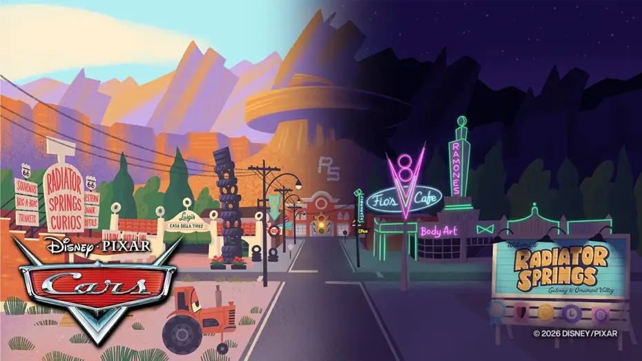 Wideo do filmu Auta — Radiator Springs - Sunset to Sunrise Ambiance