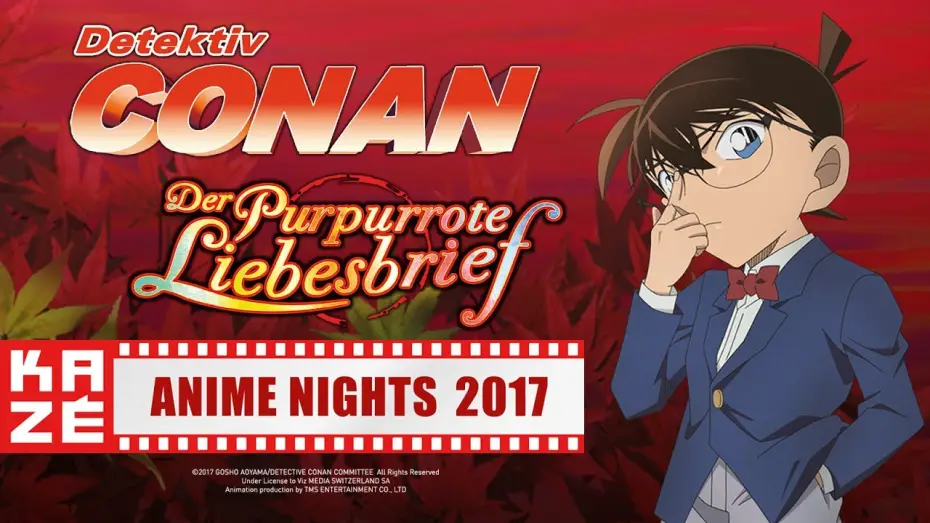 Wideo do filmu 名探偵コナン から紅の恋歌 — Detektiv Conan – The Movie (21) – Der purpurrote Liebesbrief (Kino-Trailer)