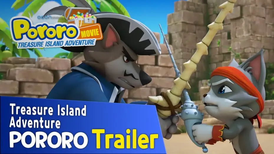 Wideo do filmu 뽀로로 극장판 보물섬 대모험 — [Pororo Treasure Island Adventure]  Main Trailer (Eng Dub)