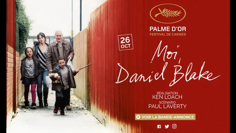 Wideo do filmu Ja, Daniel Blake — MOI, DANIEL BLAKE - Bande Annonce VOST