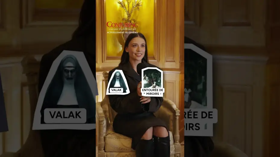 Wideo do filmu Obecność 4: Ostatnie namaszczenie — Mia Tomlinson, alias Judy Warren, a plus peur des escargots que des clowns ? 👀 #Conjuring