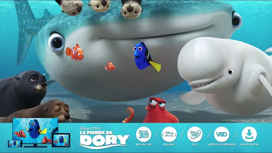 Wideo do filmu Gdzie jest Dory — Le Monde de Dory - Avec vous partout, dès aujourd'hui !