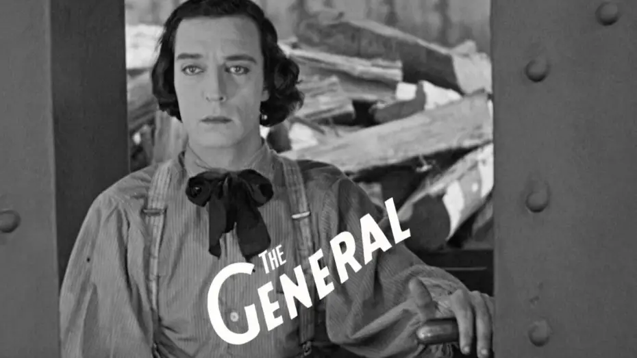 Wideo do filmu Generał — Buster Keaton Clears the Tracks – Iconic Train Scene