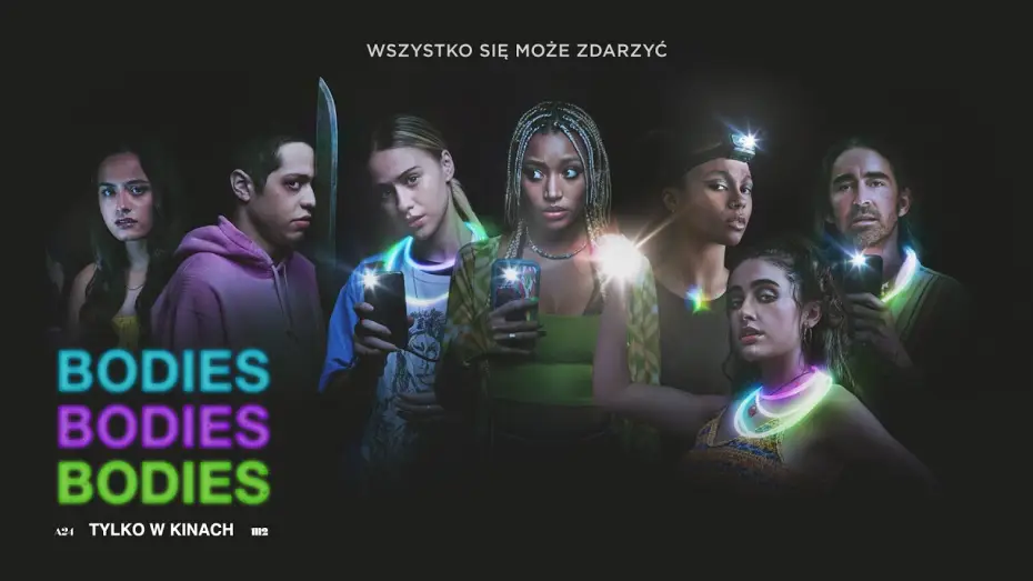 Wideo do filmu Bodies Bodies Bodies — „Bodies Bodies Bodies”; oficjalny zwiastun PL; JUŻ W KINACH!