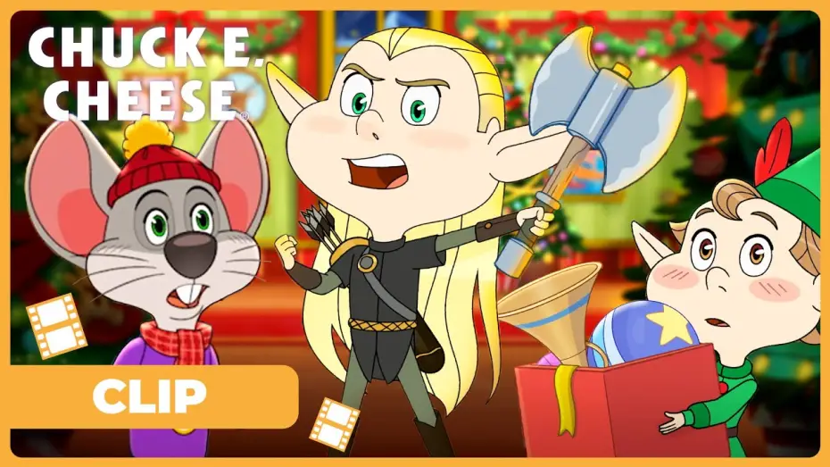 Wideo do filmu A Chuck E. Cheese Christmas — Leggymos the Mischievous Elf!