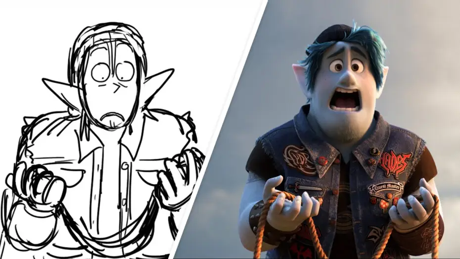 Wideo do filmu Naprzód — Ian and Barley Cross the Trust Bridge from Onward | Pixar Side-By-Side