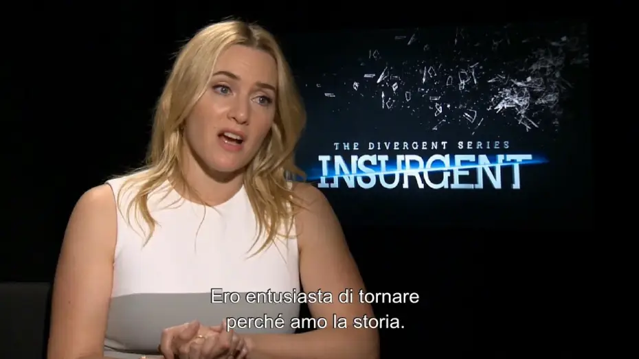 Wideo do filmu Zbuntowana — Insurgent - Intervista a Kate Winslet V.O. Sottotitolata in italiano