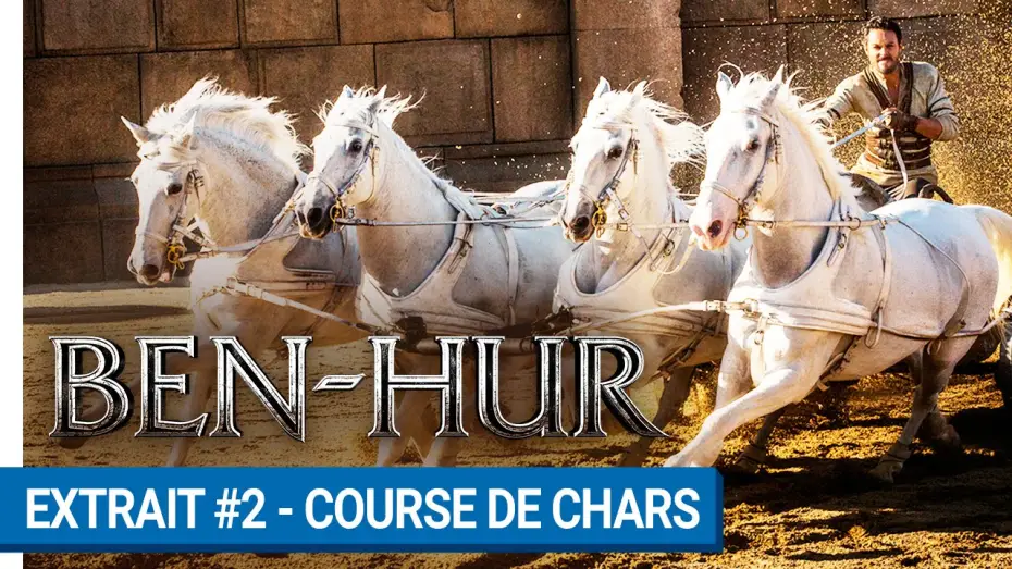Wideo do filmu Ben-Hur — BEN-HUR - Extrait #2 : Course de chars (VOST)
