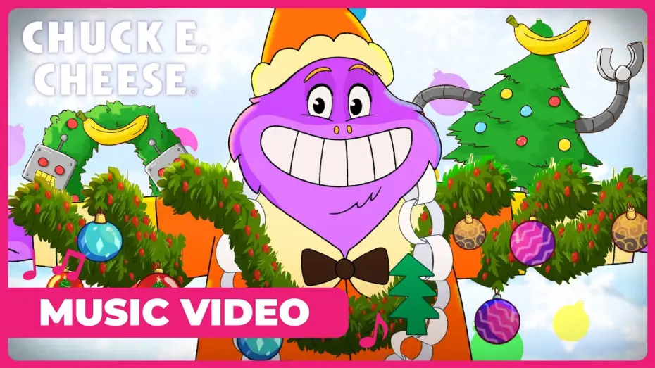 Wideo do filmu A Chuck E. Cheese Christmas — Munch's ROBOT BANANA CHRISTMAS SONG!