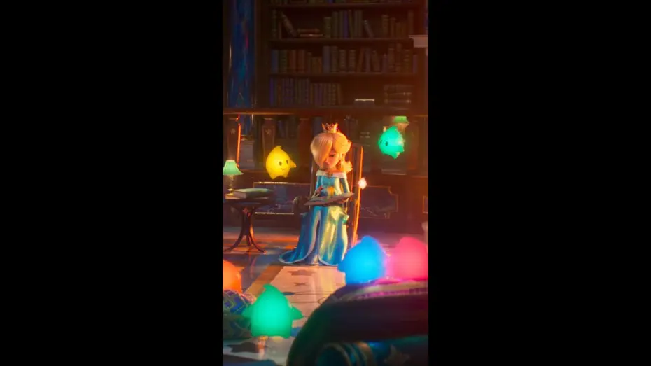 Wideo do filmu Super Mario  Galaxy. Film — Brie Larson voices Rosalina.
