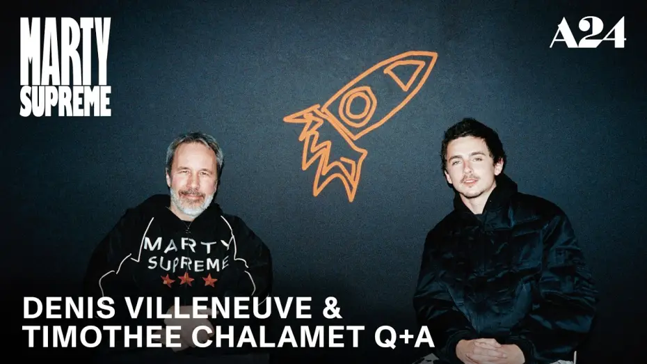 Wideo do filmu Wielki Marty — Denis Villeneuve & Timothée Chalamet Q+A